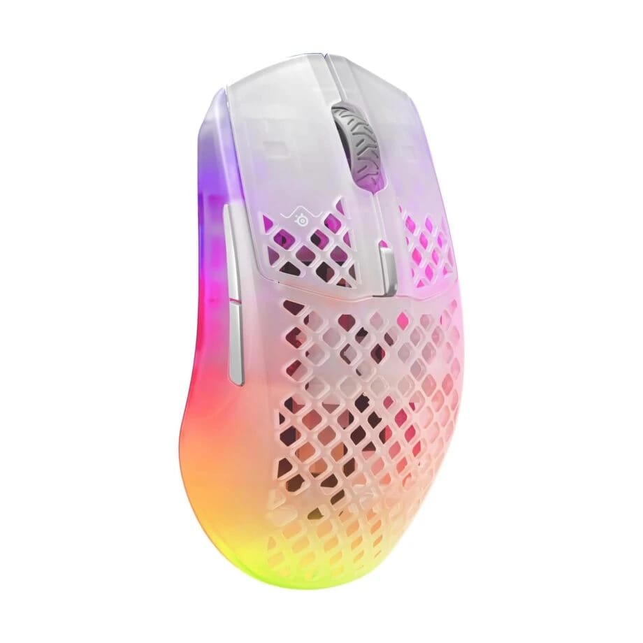 SteelSeries Aerox 3 Wireless Ultra-lightweight RGB Gaming Mouse – Ghost