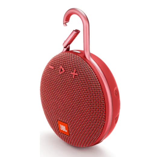 JBL Clip 3 Portable Waterproof Bluetooth Speaker - Red