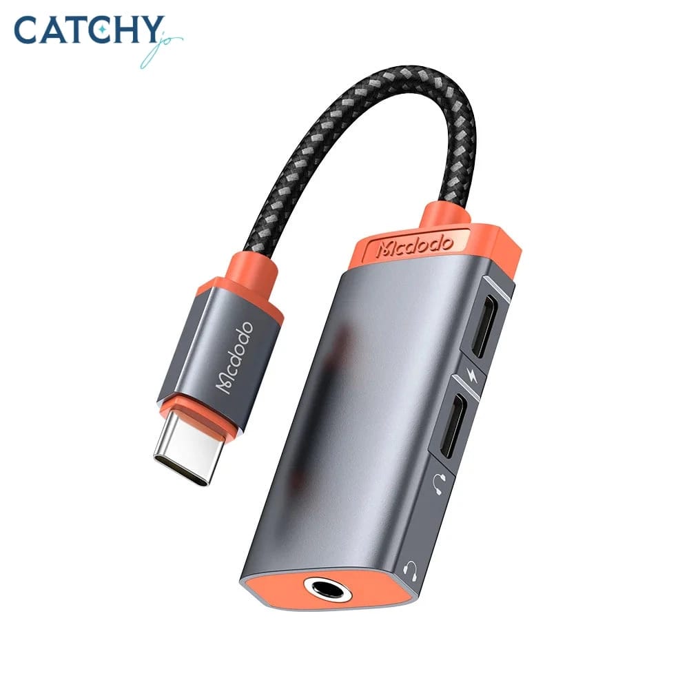 محول صوت MCDODO CA-0940 Type C وDC مقاس 3.5 مم