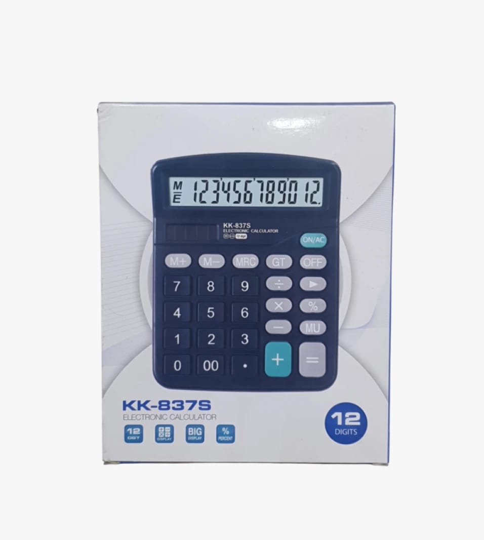 KK-837S Electronic Calculator with Large Display and Advanced Functions for Daily Business and Professional Use