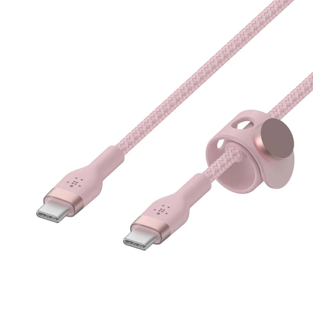 Belkin BoostCharge Pro Flex Braided Type-C Cable – 2M – Pink