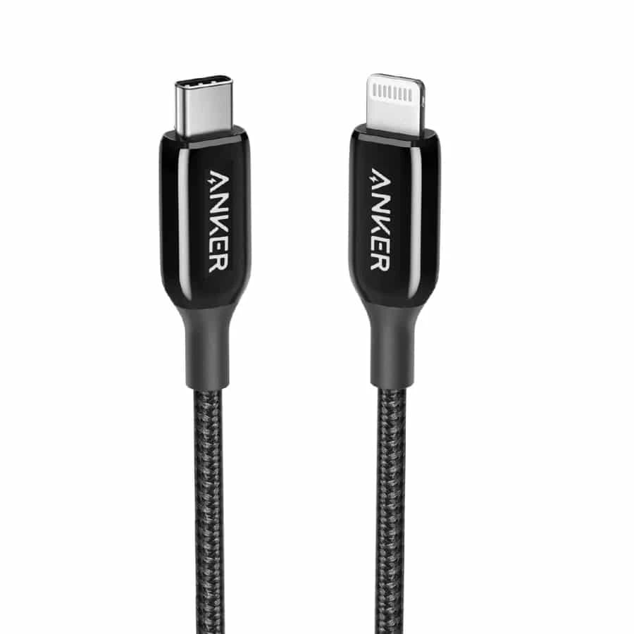 Anker Powerline+ III MFi Certified USB-C to Lightning Cable – 1.8M – Black