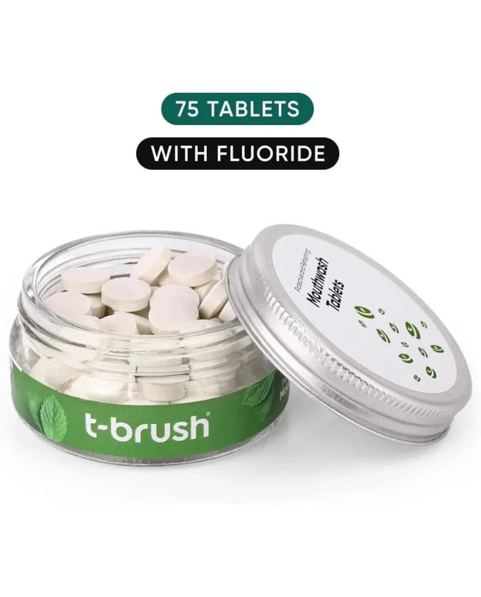 T-Brush Spearmint Mouthwash Tablets - 75 Count