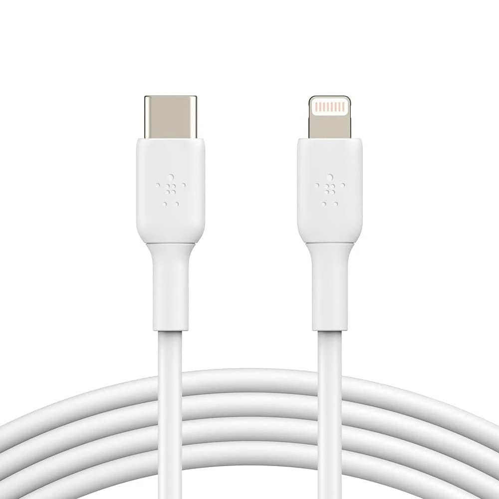 Belkin – BoostCharge USB-C to Lightning Cable – 2M – White