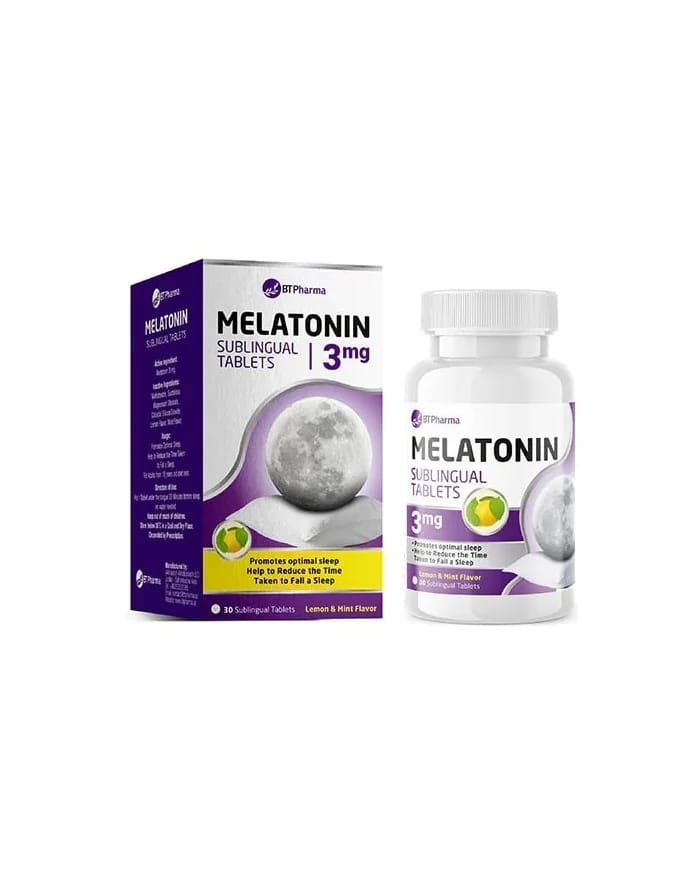 Melatonin 3mg 60 Sublingual Tablets by BTpharma