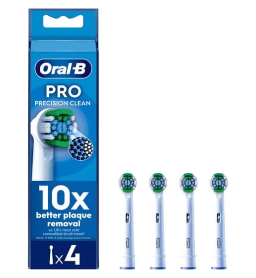 Oral-B Precision Clean PRO Electric Toothbrush Heads – 4 Pack