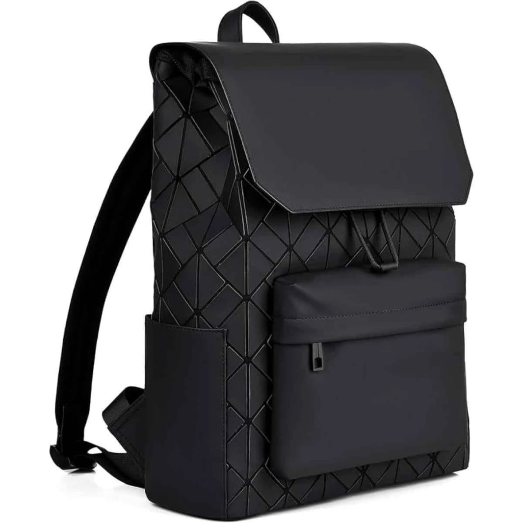 Shock Absorbing Waterproof Laptop Backpack with Shoulder Strap - 15.6” - Black