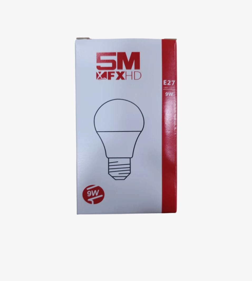 5M FXHD Brand LED Light Bulb 9W E27 Socket for Home and Office Lighting