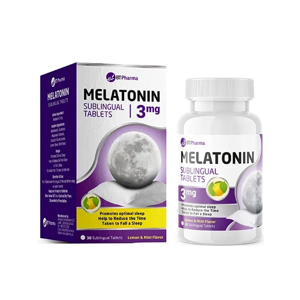 BT Pharma Melatonin 3mg 60 Sublingual Tablets