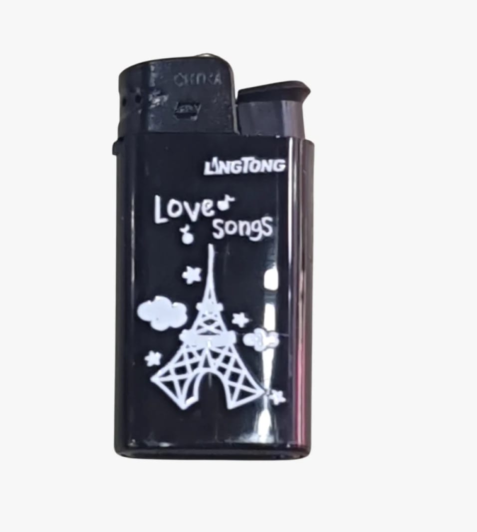 Lingtong Love Songs Lighter with Eiffel Tower Design for Lovers of Aesthetic and Unique Creative Designs