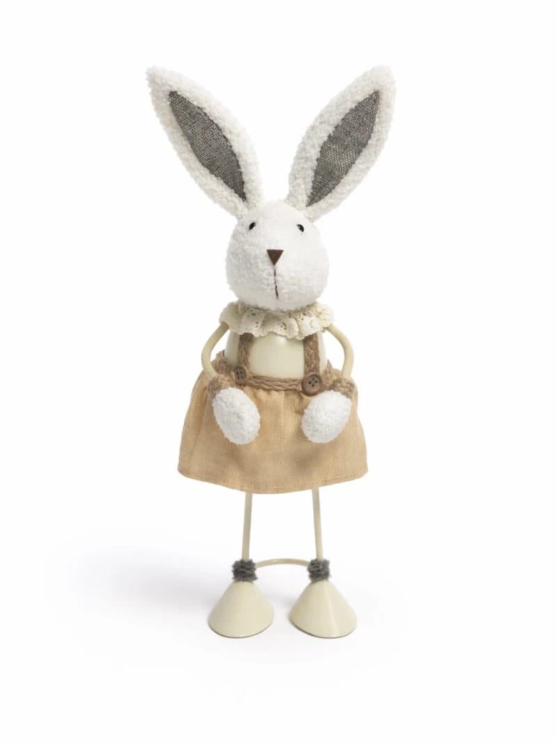 Fabric and Metal Rabbit