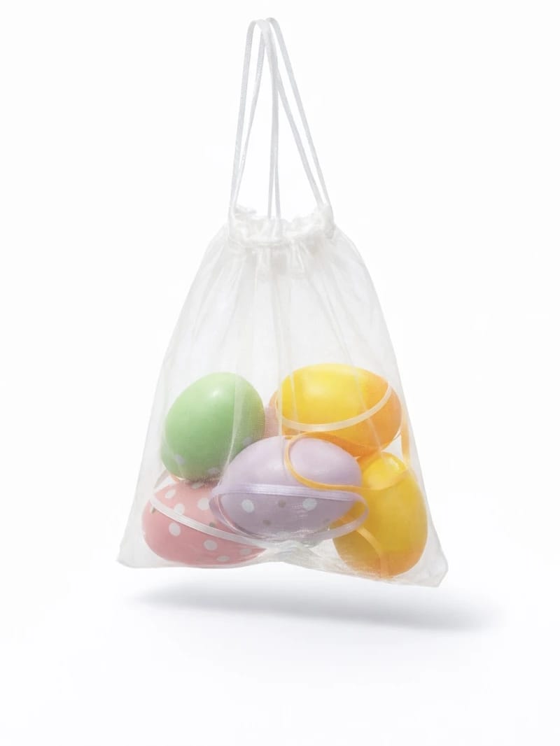 Decorative Easter Eggs - Set of 6, 6 cm