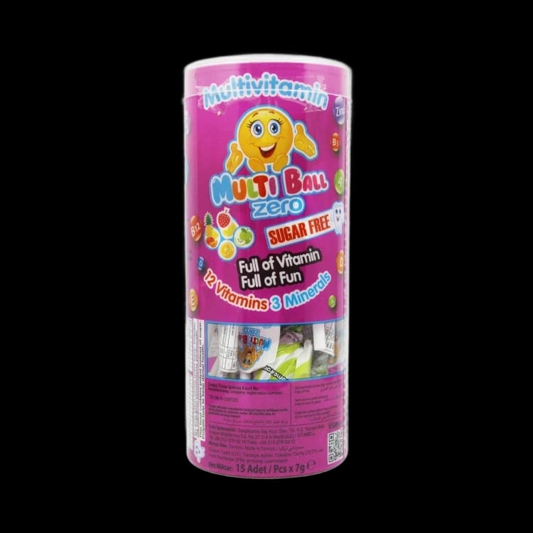 Multiball Multivitamin Lollipops Zero Sugar 15 piece