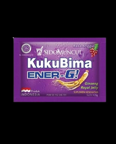 KukuBima Energy Drink Powder Grape 6 Sachets