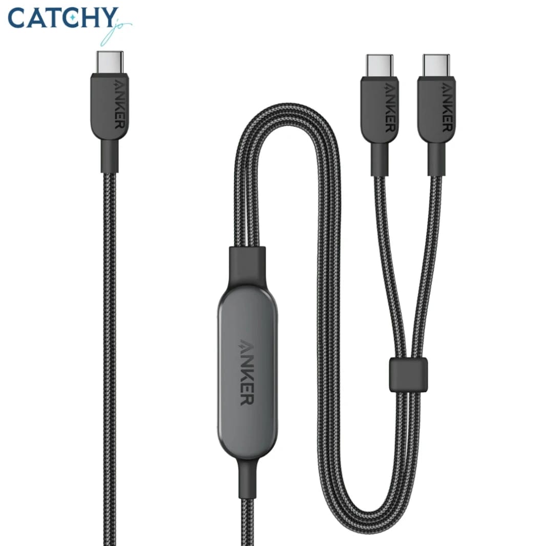 كابل أنكر 2 في 1 USB-C إلى USB-C (140W)