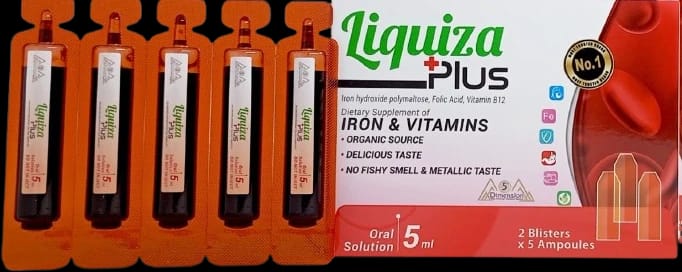 Liquiza Plus 40mg/5ml Ampules - Pack of 10