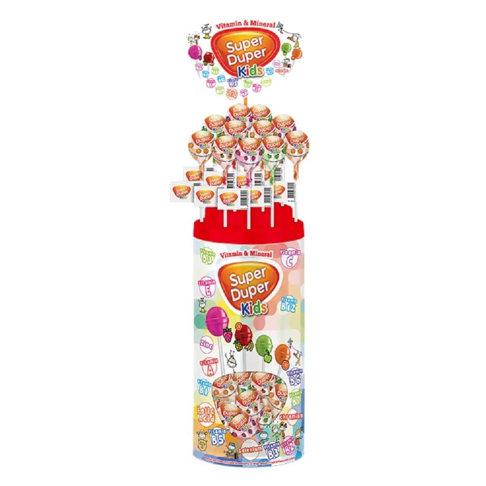 Super Duper Kids Lollipops with Vitamins 150 Pcs