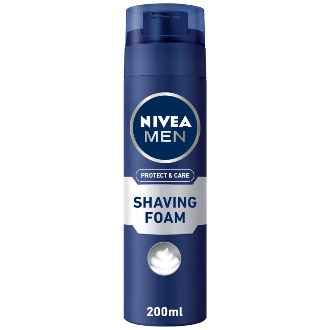 Nivea Men Shaving Foam Protect & Care Smooth Skin Refreshing Formula for Perfect Shaving Experience Sensitive Skin Care