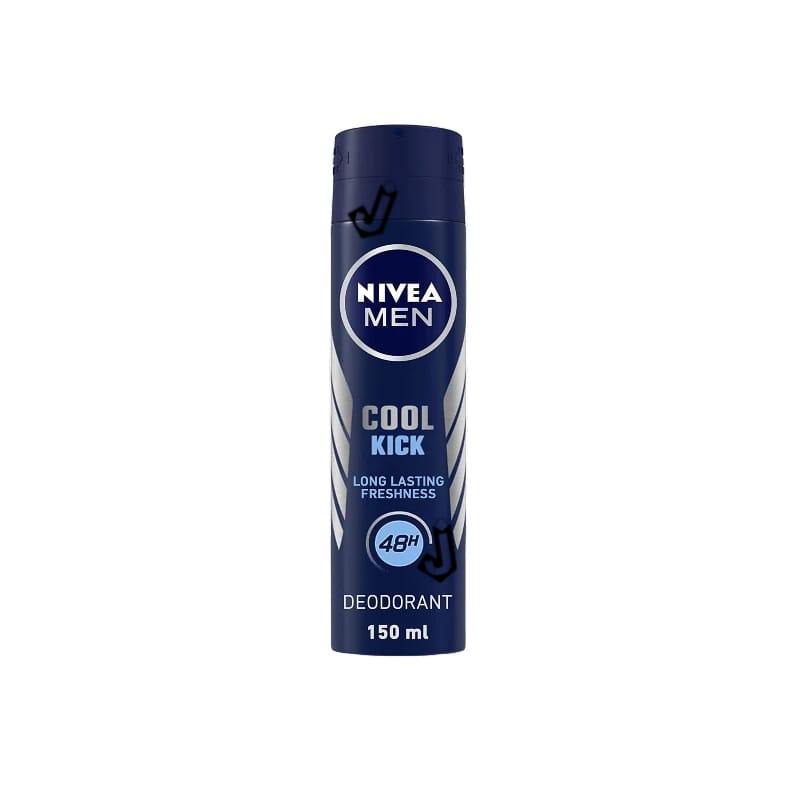 Nivea Men Deodorant Spray Cool Kick Refreshing for Men with Long Lasting Freshness for 48 Hours of Perfect Cooling