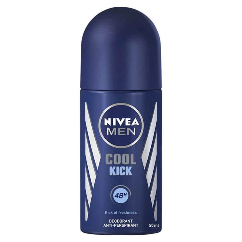 Nivea Men's Cool Kick Deodorant Anti-Perspirant with Long-lasting Fresh Formula for Active Men in Stylish Design