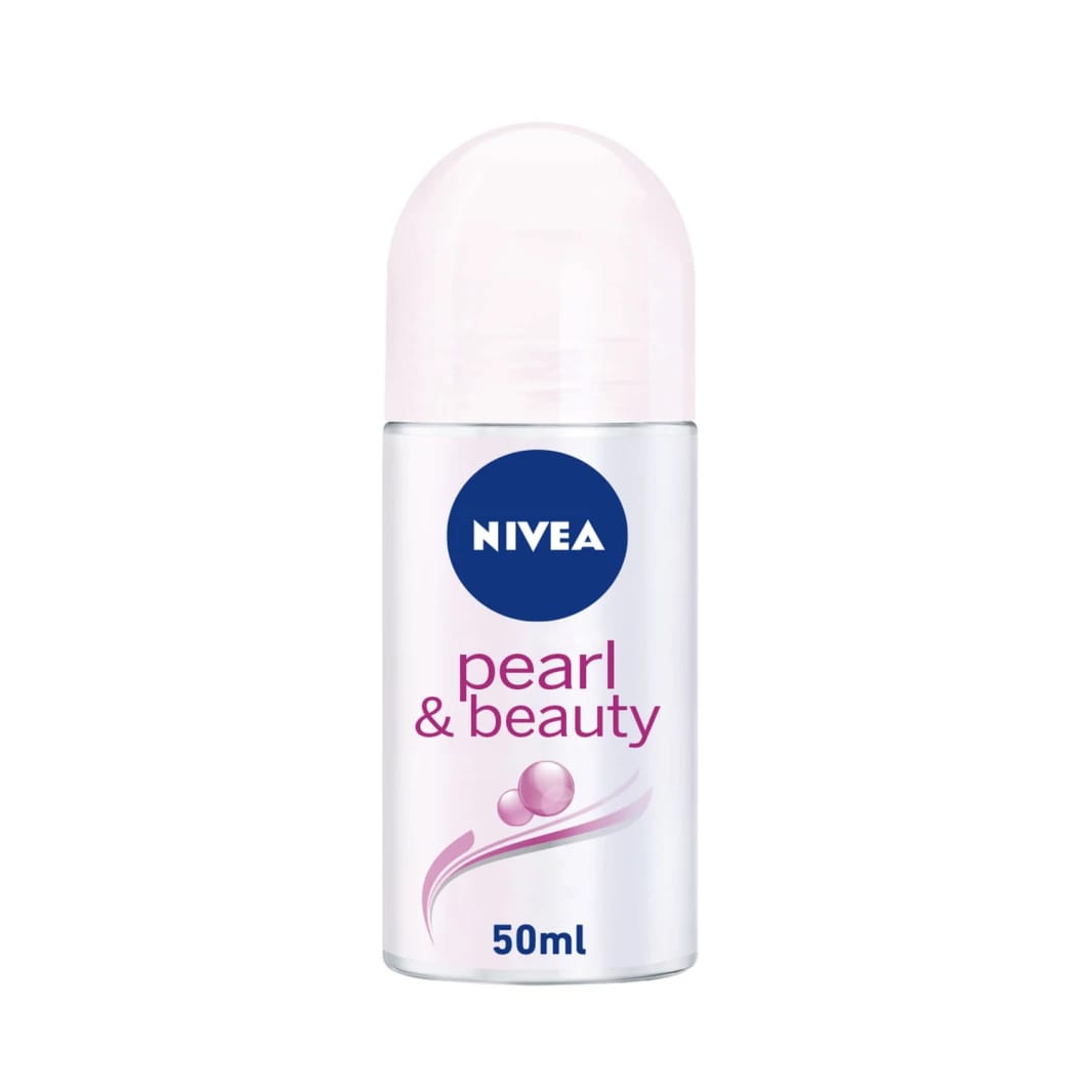 Nivea Roll-On Deodorant Pearl & Beauty for Women 50ml Enhances Natural Beauty with Long-Lasting Fresh Scent