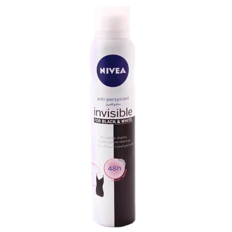 NIVEA Anti-Perspirant Invisible Spray, Protects Against White and Yellow Marks, For Men and Women