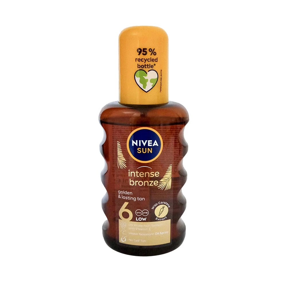 NIVEA Sun Intense Bronze Tanning Oil for Deep Golden Tan and Lasting Radiance, Perfect for Tan Enthusiasts