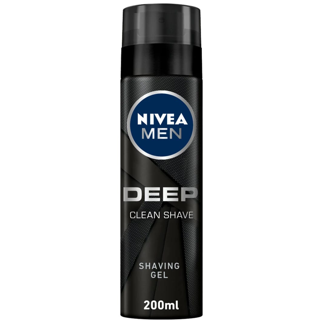 NIVEA Men Deep Shaving Gel for an Enhanced Clean and Smooth Shaving Experience for Men