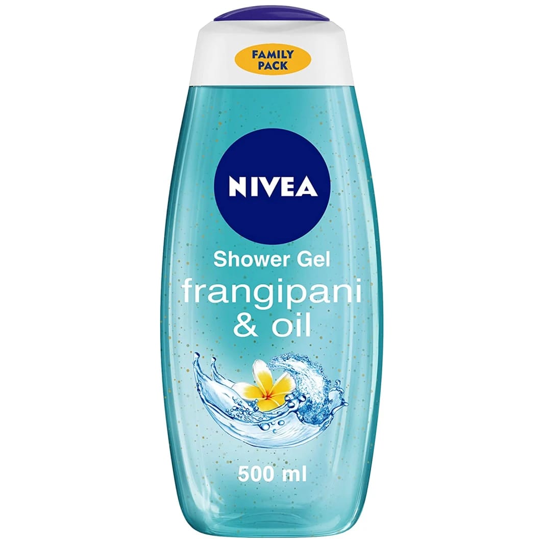 NIVEA Shower Gel with Frangipani & Oil for Everyone Family Size, Soothing and Refreshing Skin Product