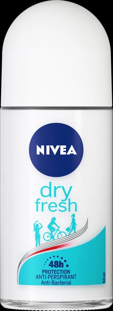 NIVEA Dry Fresh Anti-Perspirant Roll-On for Men and Women 48h Protection with Refreshing Scent and Odor Control