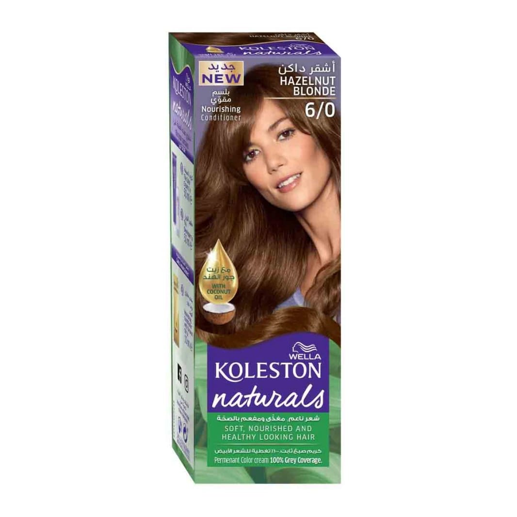 Koleston Naturals Hair Color Hazelnut Blonde Shade with Coconut Oil for Healthy and Attractive Hair 100% Grey Coverage