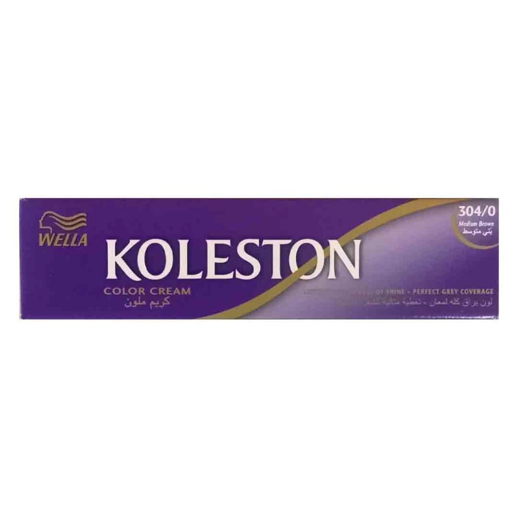 Koleston Hair Color Cream Medium Brown by Wella, Distinctive Shade with Perfect Gray Coverage, Ideal for Women Seeking Elegant Look.
