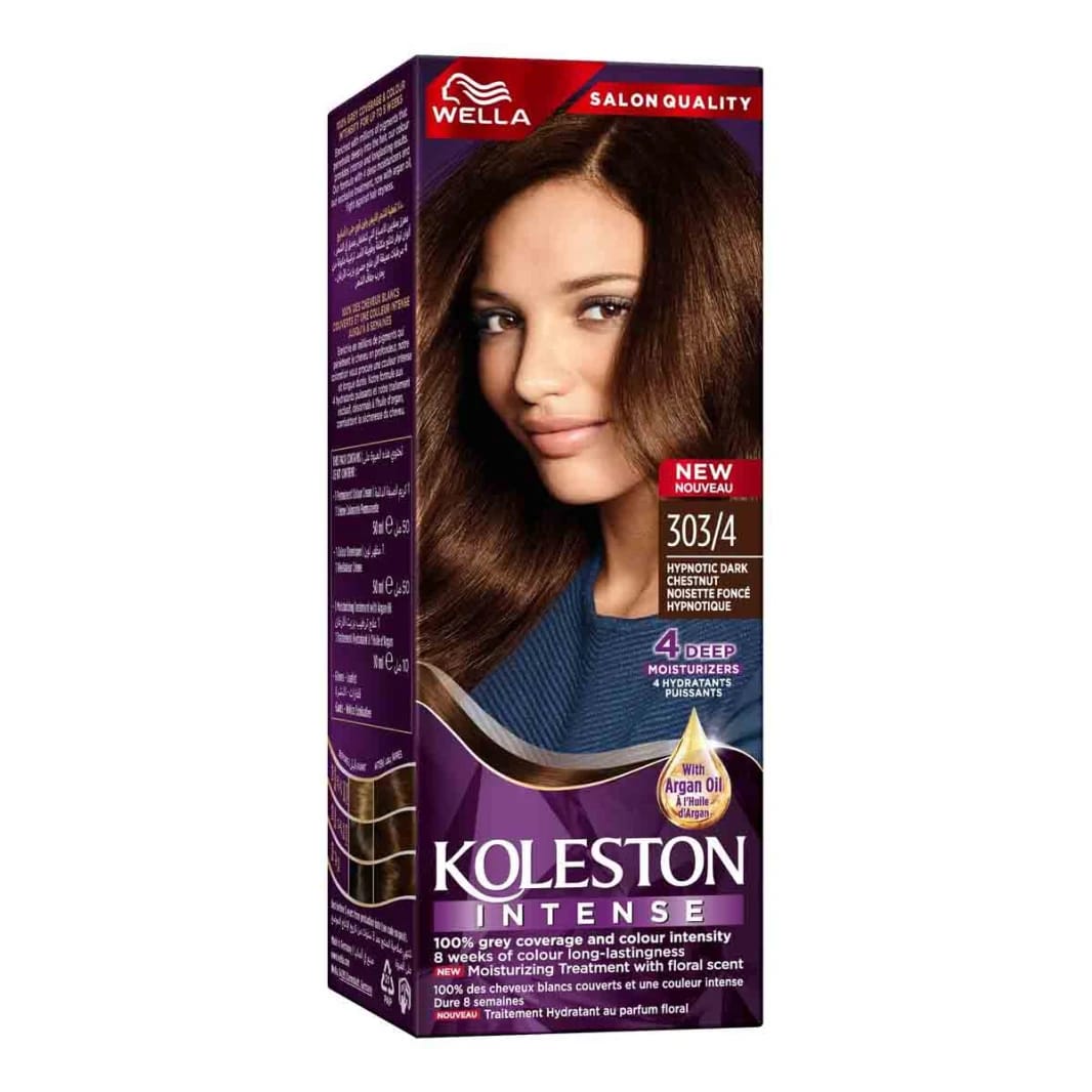 Koleston Intense Hair Dye Dark Chestnut with Argan Oil and Intense Care for Pampered Women