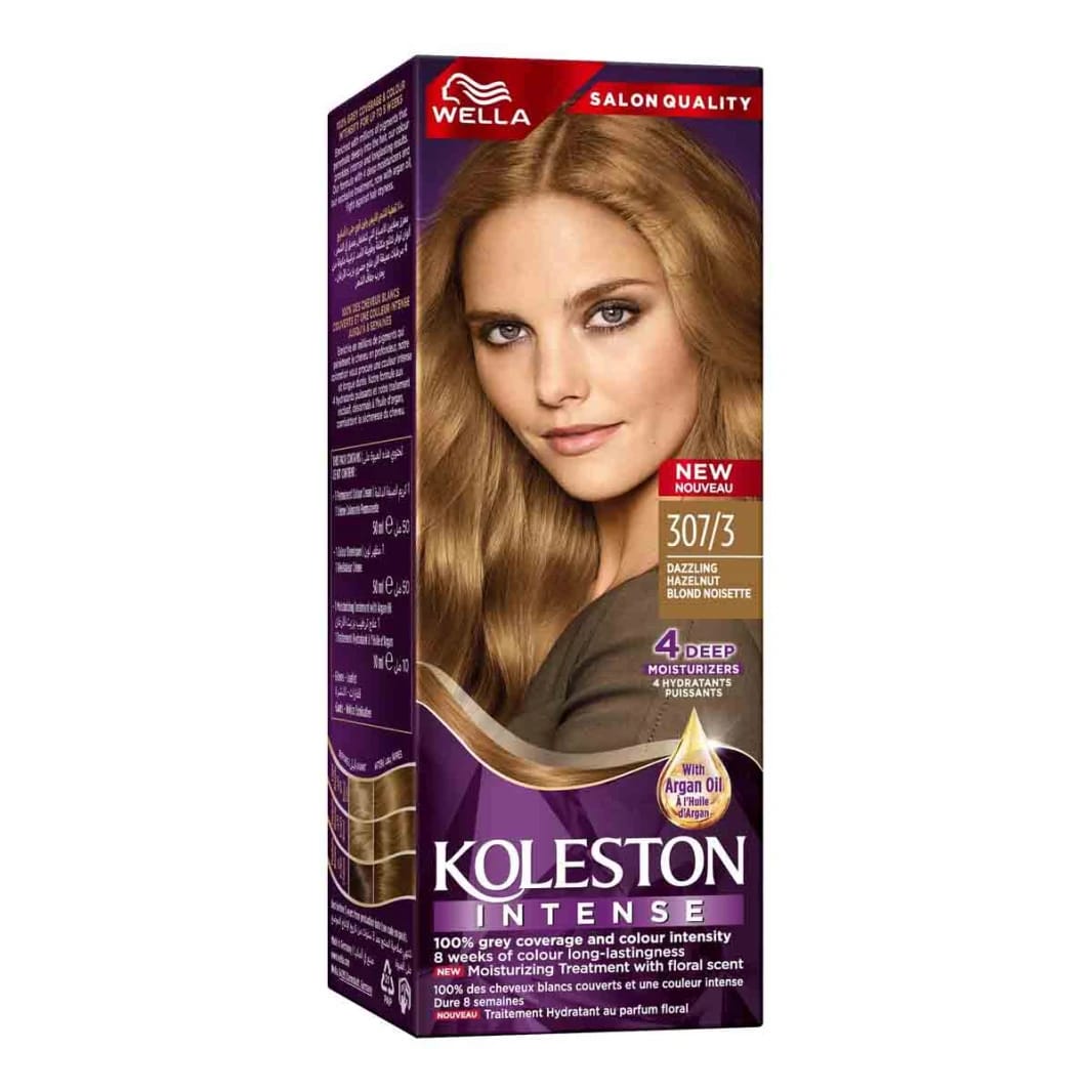Wella Koleston Intense Hair Color in Dazzling Hazelnut Blonde for Individuals Seeking a Stylish Yet Natural Look