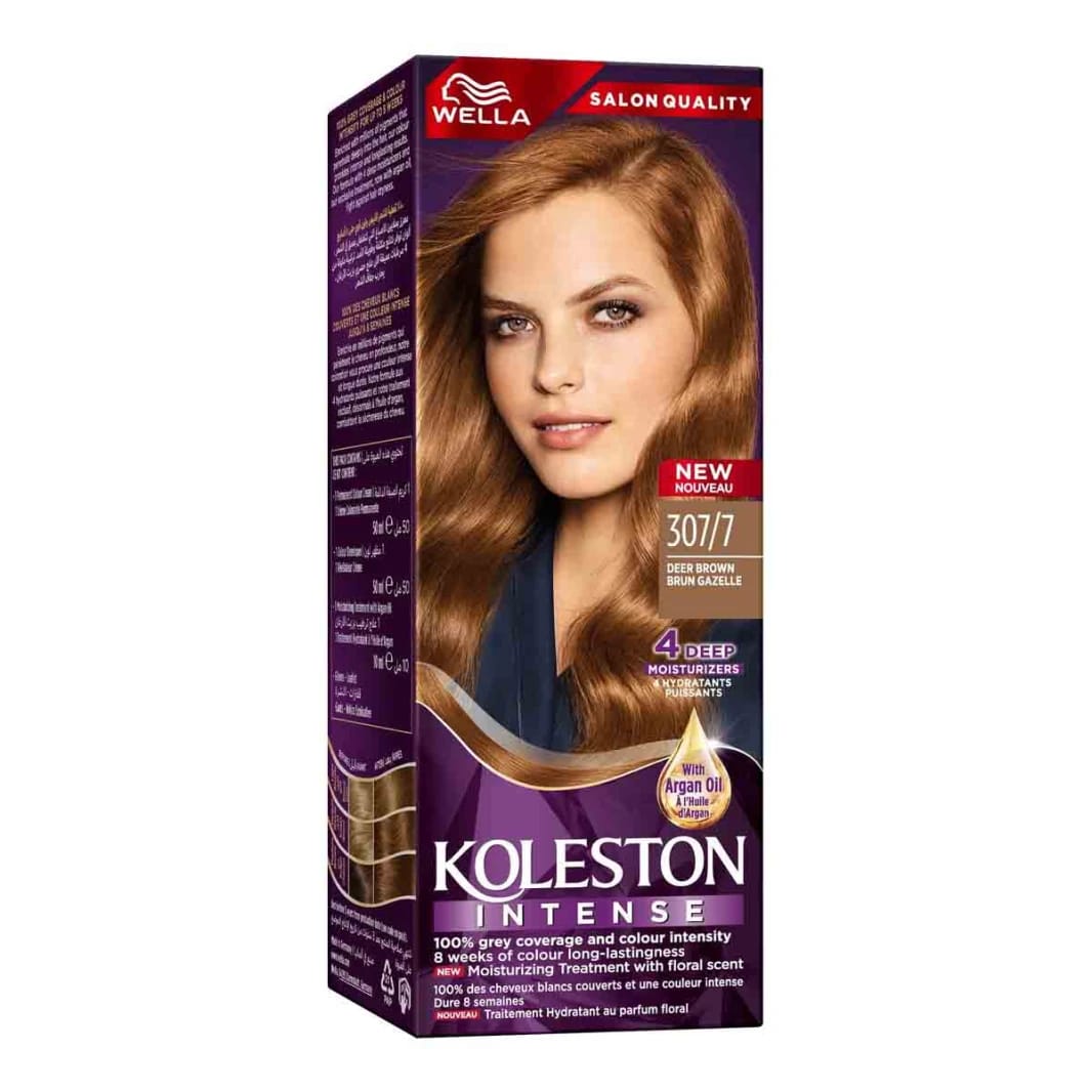 Koleston Intense Hair Color Deer Brown 307/7 for Women with Moisturizing Oils Salon Quality