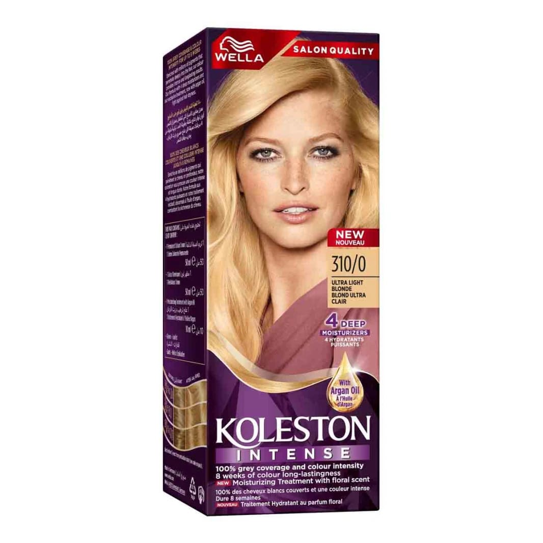 Koleston Intense Hair Dye Ultra Light Blonde with Argan Oil for Women with Full Grey Coverage