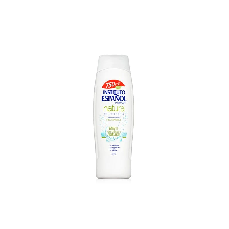 Instituto Espanol Natura Shower Gel for Sensitive Skin, Suitable for All Skin Types, with a Gentle and Natural Formula