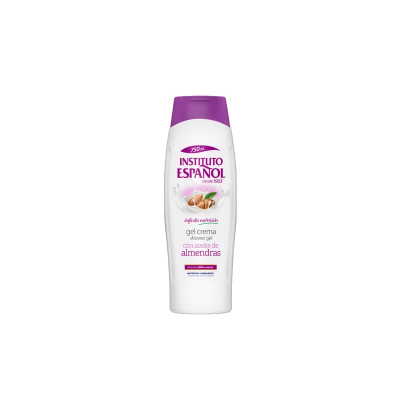 Instituto Espanol Shower Gel with Almond Oil Formula for Moisturizing and Nourishing Sensitive and Dry Skin