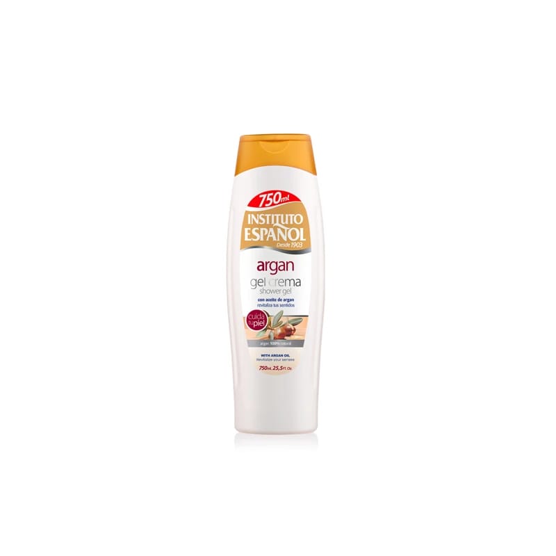 Instituto Espanol Argan Oil Shower Gel Cream for Sensitive Skin Smoothness and Luxury Bath Experience