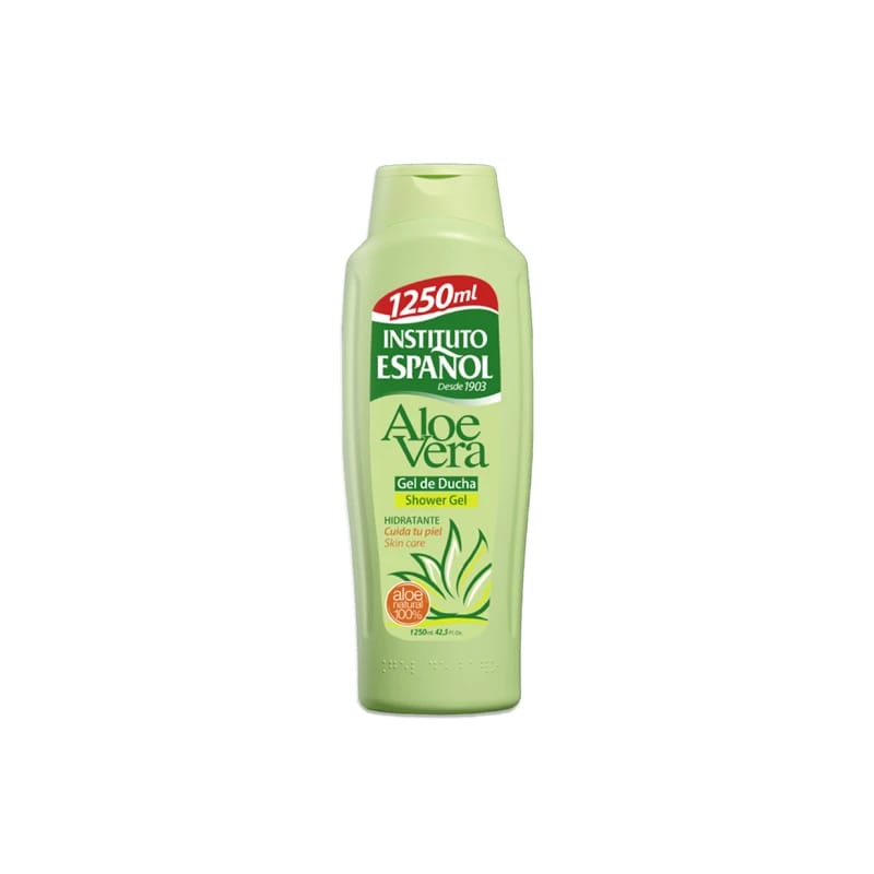 Aloe Vera Shower Gel by Instituto Espanol 1250ml, Designed for Skin Hydration and Care for the Whole Family.