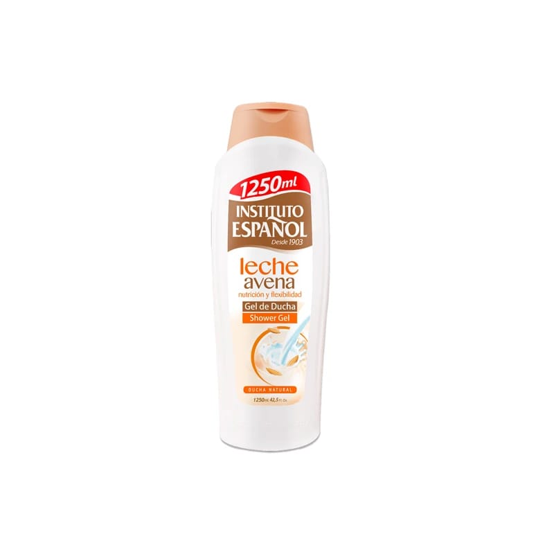 Instituto Español Oat Milk Shower Gel With Gentle Scent for Skin Nutrition and Flexibility for the Entire Family