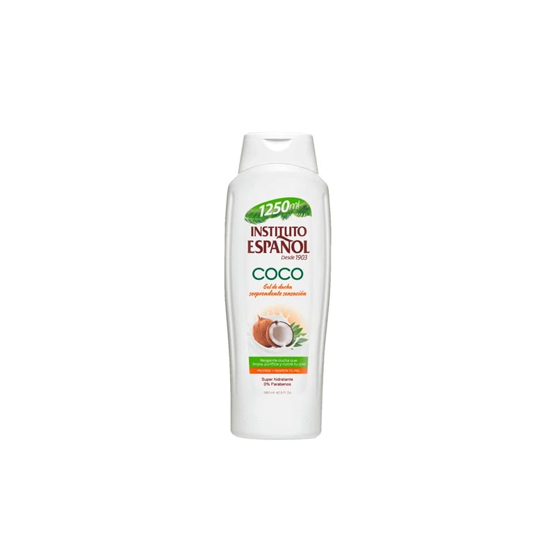 Instituto Espanol Coconut Shower Gel Ultra Moisturizing 1250ml for Softness and Shine for All Family Members