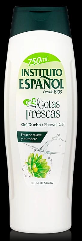 Instituto Espanol Gotas Frescas Shower Gel Long-Lasting Freshness for Men and Women with Invigorating Scent