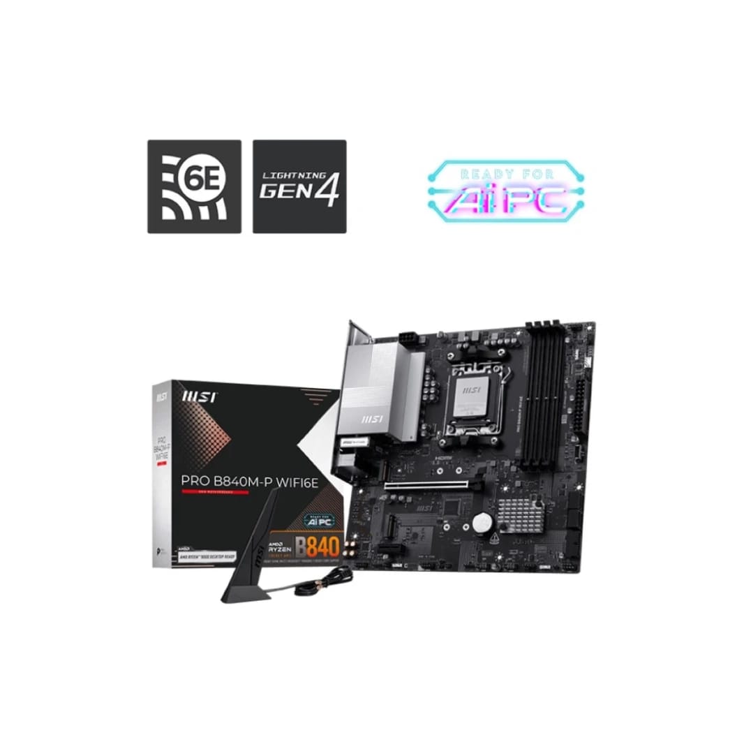 MSI PRO B840M-P WIFI Motherboard (AMD AM5)