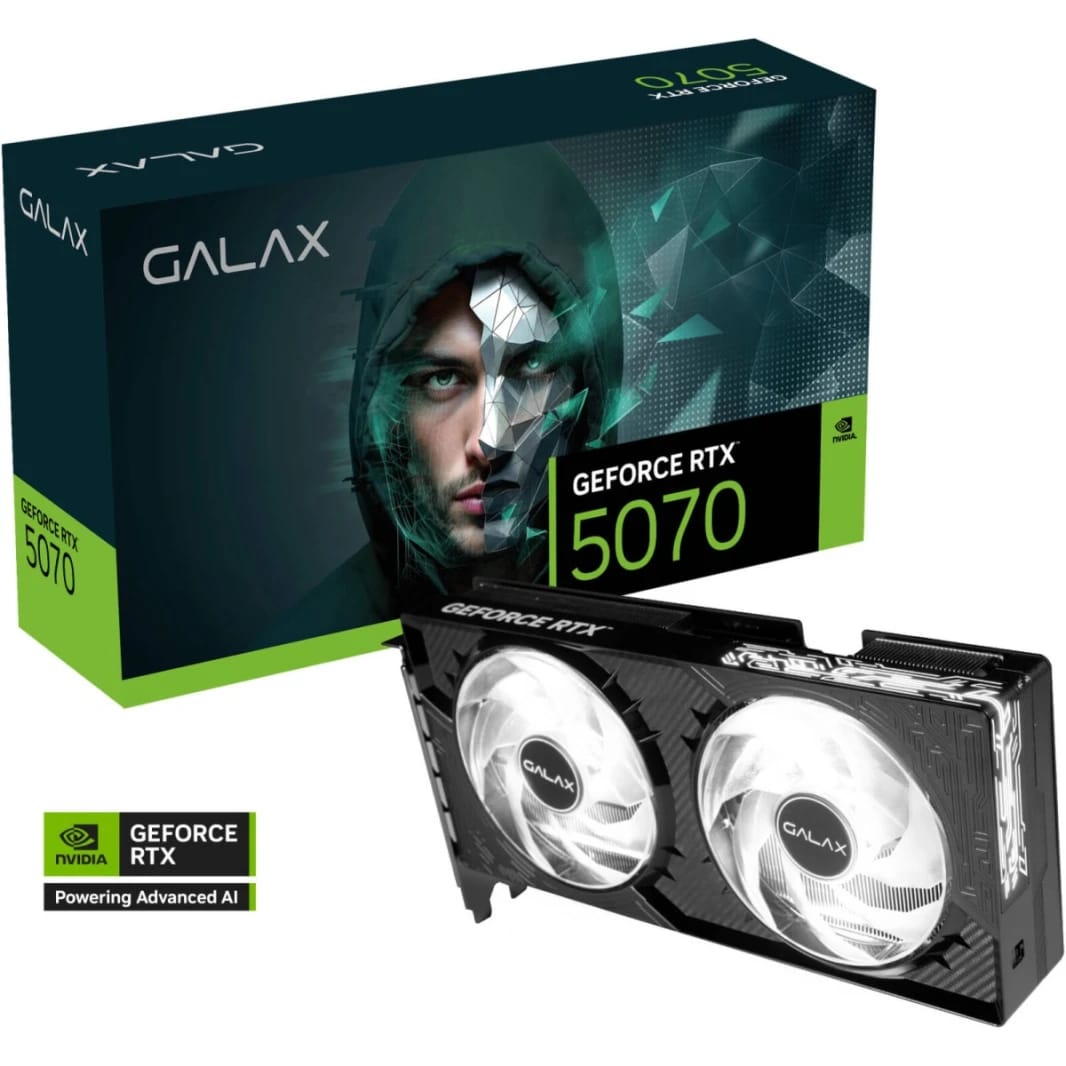 كرت شاشة جالاكسي RTX5070 1-Click OC بسعة 12 جيجابايت DDR-7