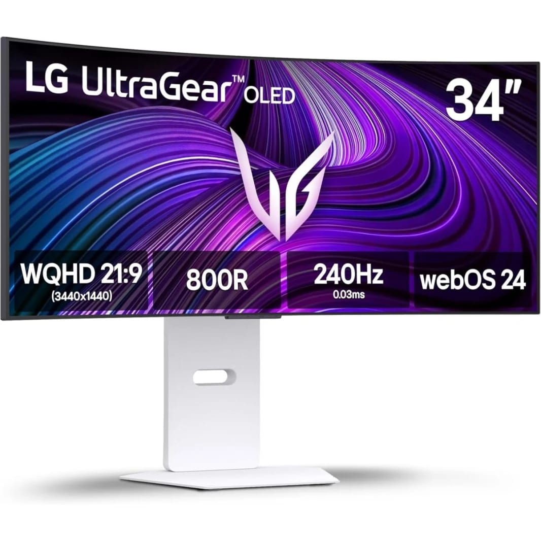 LG 34GX90SA UltraGear™ Smart 34” OLED Curved 800R 2K HDR10 Monitor