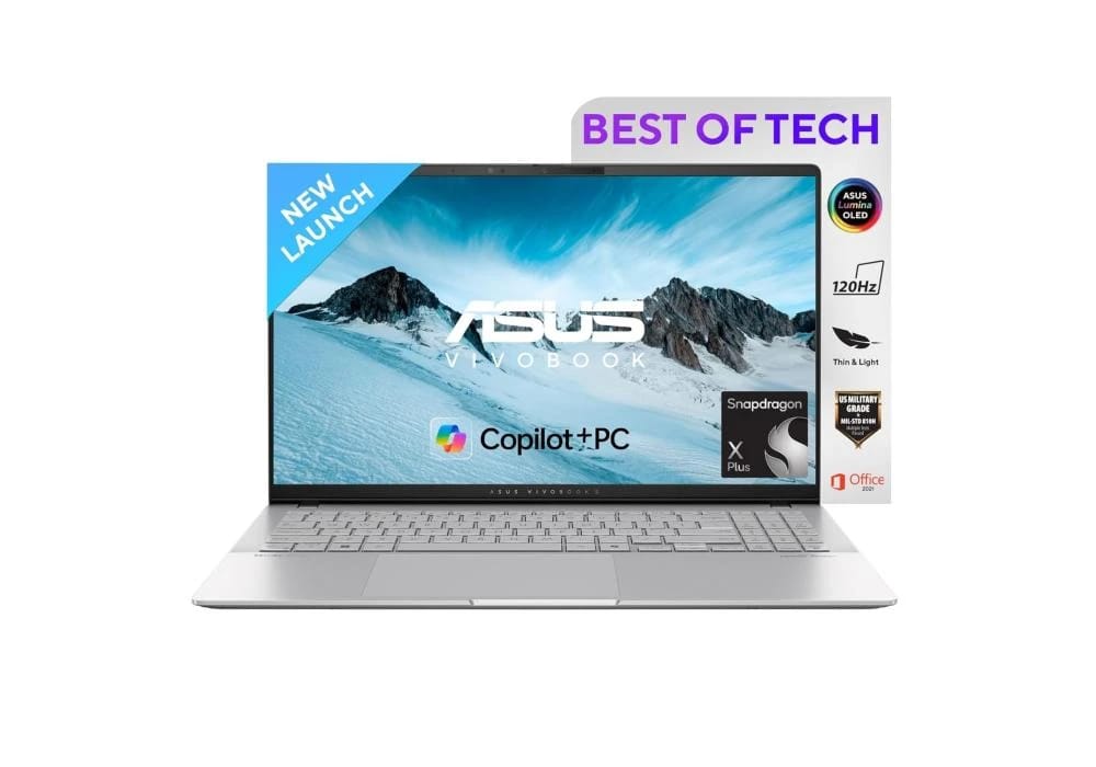 New ASUS Vivobook S 15 OLED Laptop with Snapdragon X Plus Processor