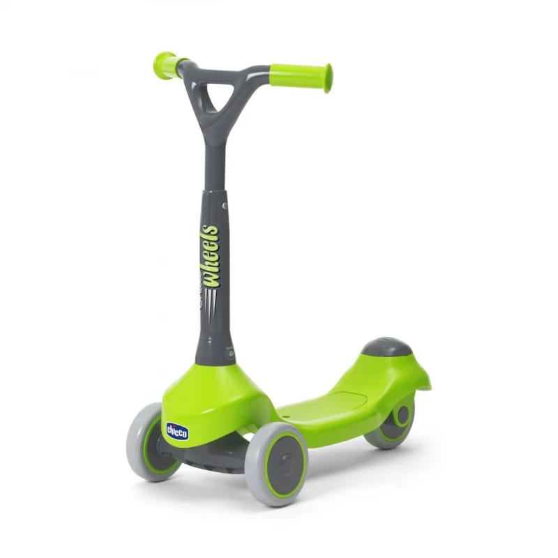 Chicco Green 3-Wheel Scooter for Kids, Ergonomic Handlebar, Safe and Stable, 2+ Years