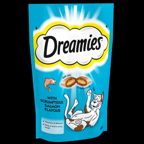 Whiskas Dreamies Scrumptious Salmon Treats 60g (4/pack)