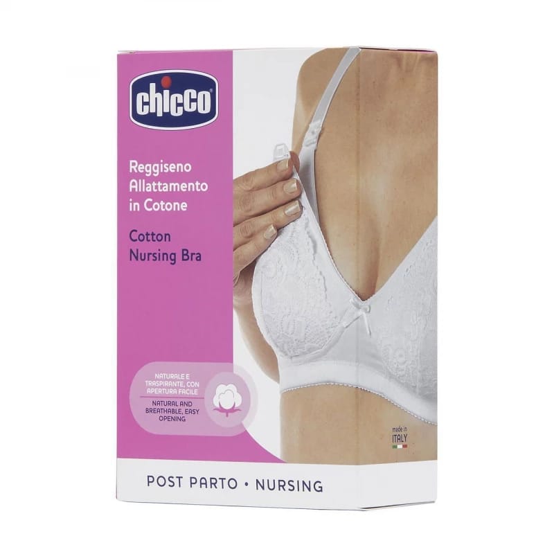 Chicco Cotton Nursing Bra, White